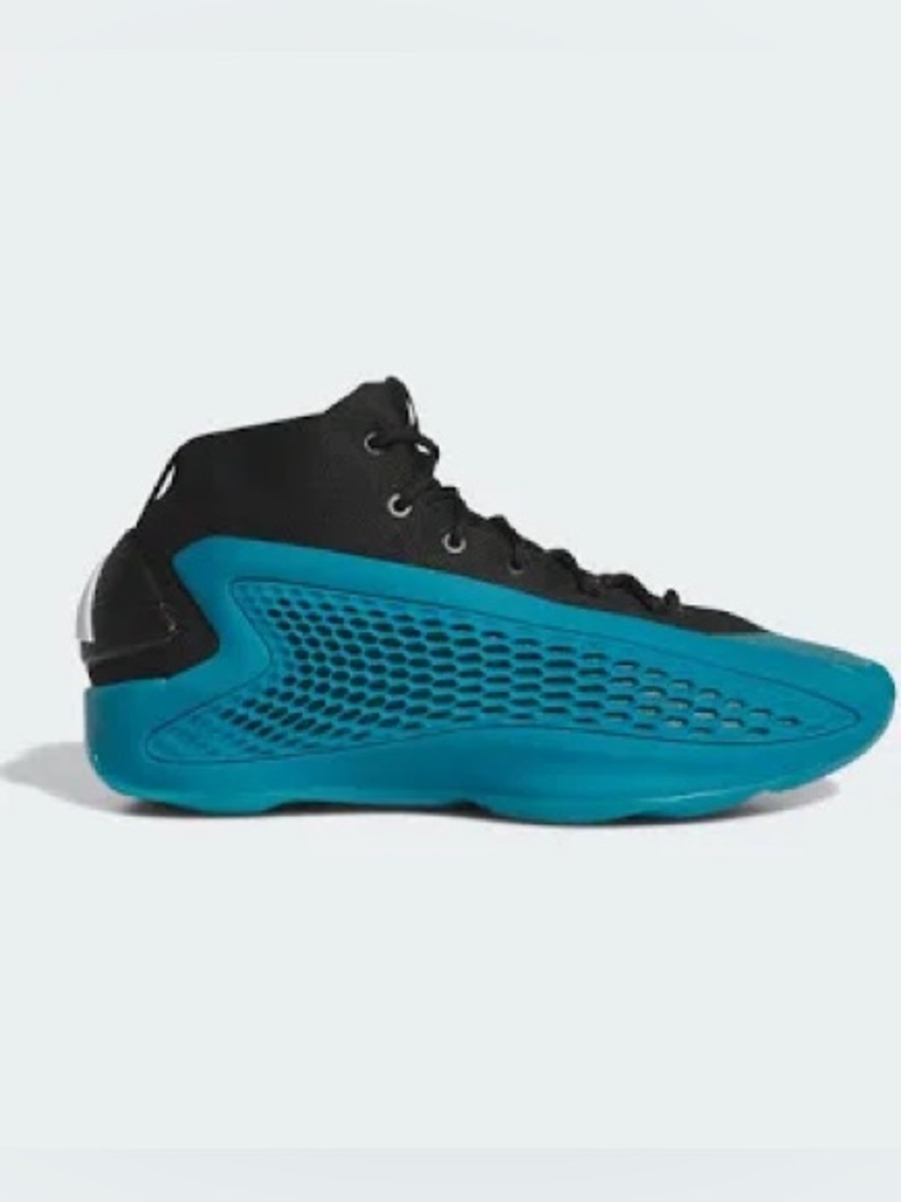 adidas High-Top Basketball Shoes in Black & Teal